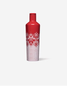 Red Snowflake - 25oz Canteen