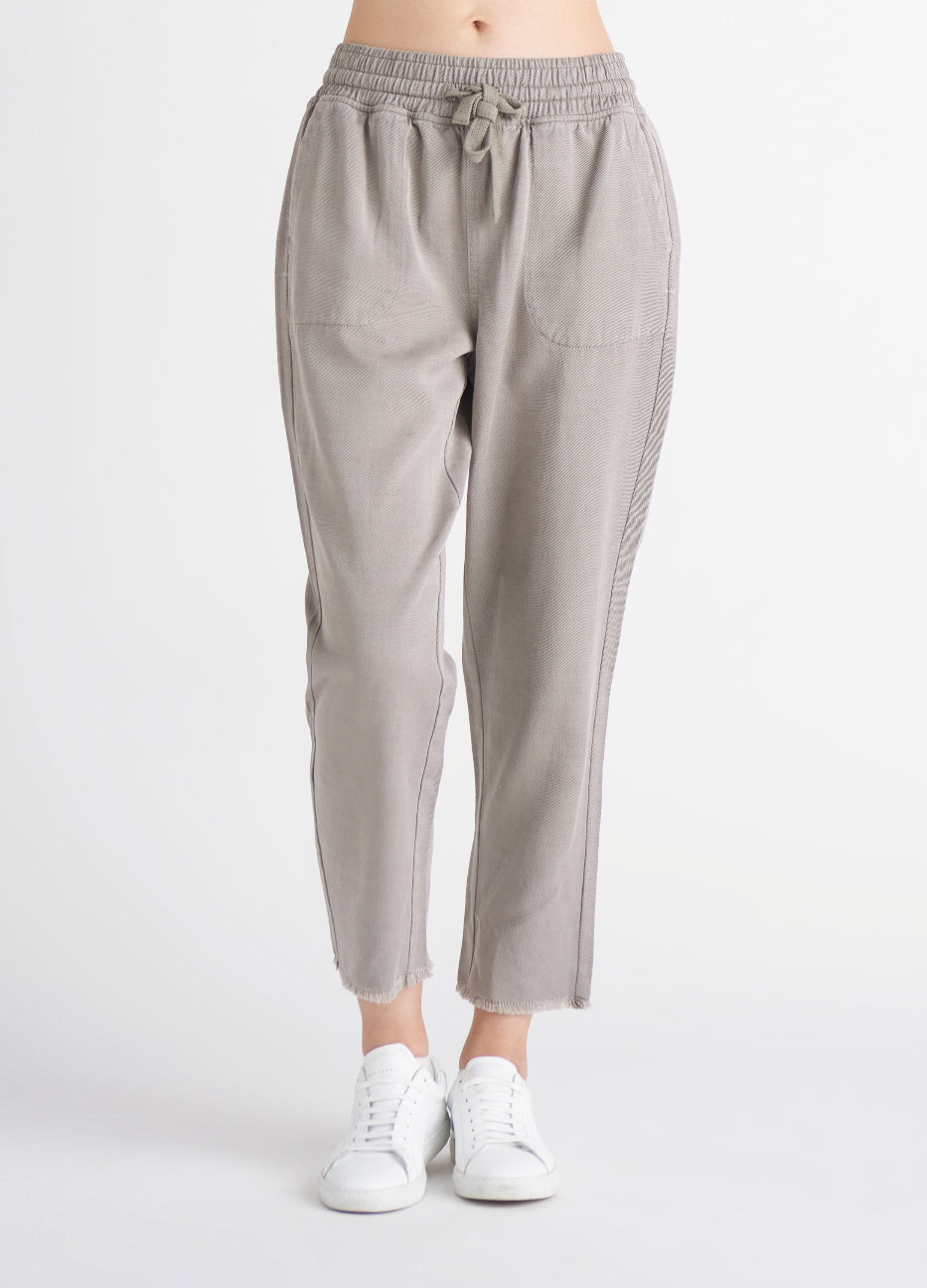 Tencel Frayed Hem Jogger